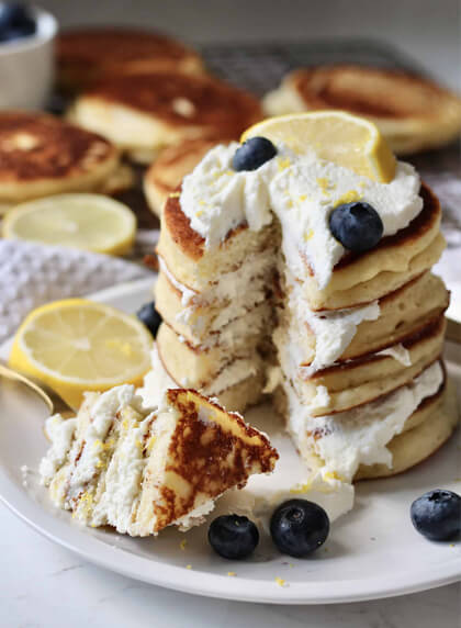 Easy Gluten Free Lemon Ricotta Pancakes