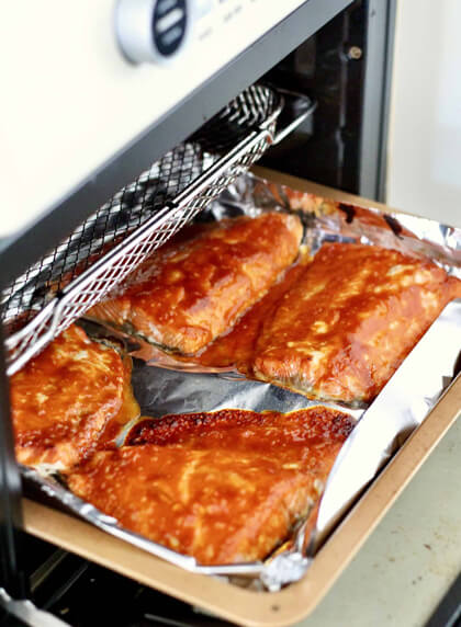 Gochujang Glazed Salmon in the Air Fryer